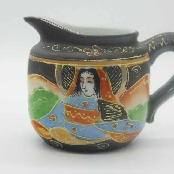 Vintage Japanese Satsuma. Moriage Gilded, Tea Set 21 pc, Made in Japan - Picture 7 of 12